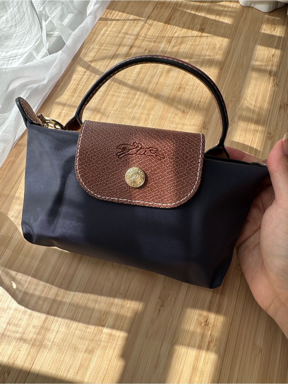 Longchamp mini bag navy blue